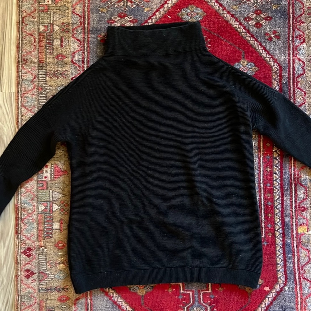 Free People Black Turtleneck Sweater